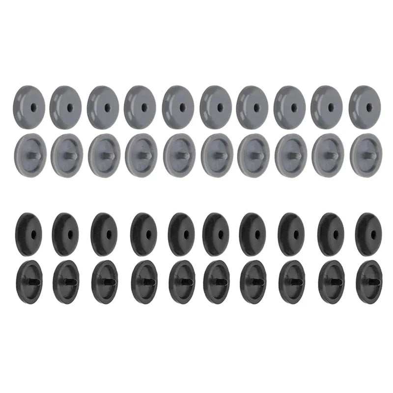 5-20pairs Car Safety Seat Belt Limit Buckle Clip Retainer Seatbelt StopButton Black Gray Beige Button Auto Interior Accessories Oasis Select 20pairs mix