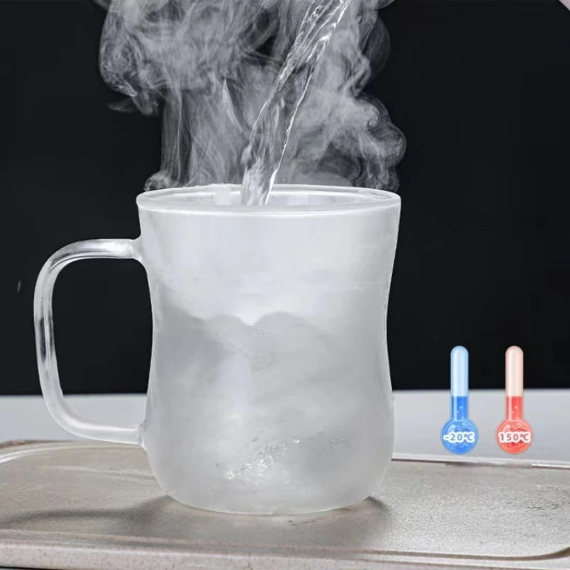 Transparent Borosilicate Double-Walled Glasses with A Handle, Suitable for Coffee, Tea, Cappuccino, Latte Macchiato Mugs Oasis Select
