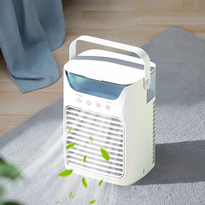 AFDEAL Portable Desktop Air Cooler Fan 600ml RGB Timer USB-C
