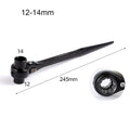Portable Metal Ratchet Wrench Quick Release Bidirectional Wrench Double-Headed Pointed Tail Ratchet Spanner Hand Tool Kit Oasis Select 12-14mm