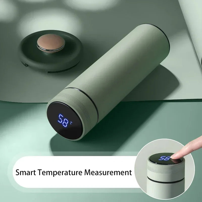 500ML Temperature Display Thermos Cup Stainless Steel Divided Thermos Bottle Outdoor Vacuum Insulated Cup Father's Day Gift Oasis Select
