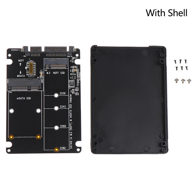 New Sale NGFF To SATA 3 External HDD Enclosure MSATA SSD M.2 SATA Protocol Adapter Board Oasis Select With Shell