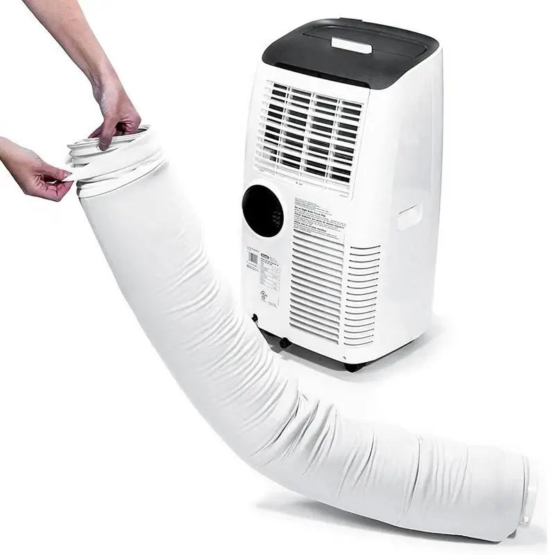 Air Conditioner Hose Cover Wrap Dustproof Air Condition Hose Protective Cover Reusable Grey Washable Insulated Accessory Oasis Select