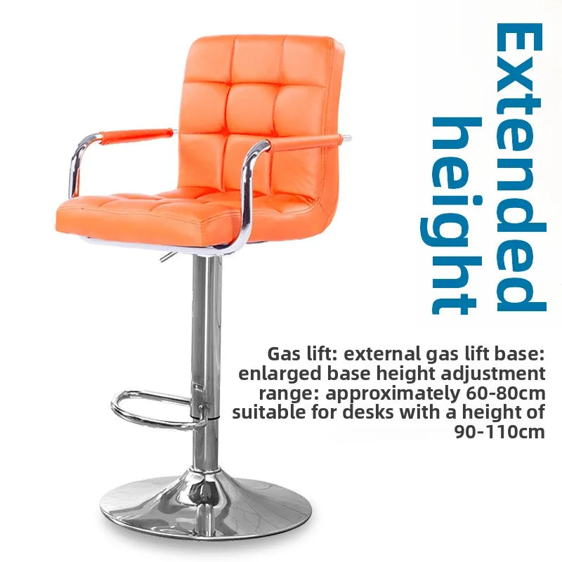 Bar chair adjustable swivel chair backrest high stool office computer chair household rotatable Oasis Select 13