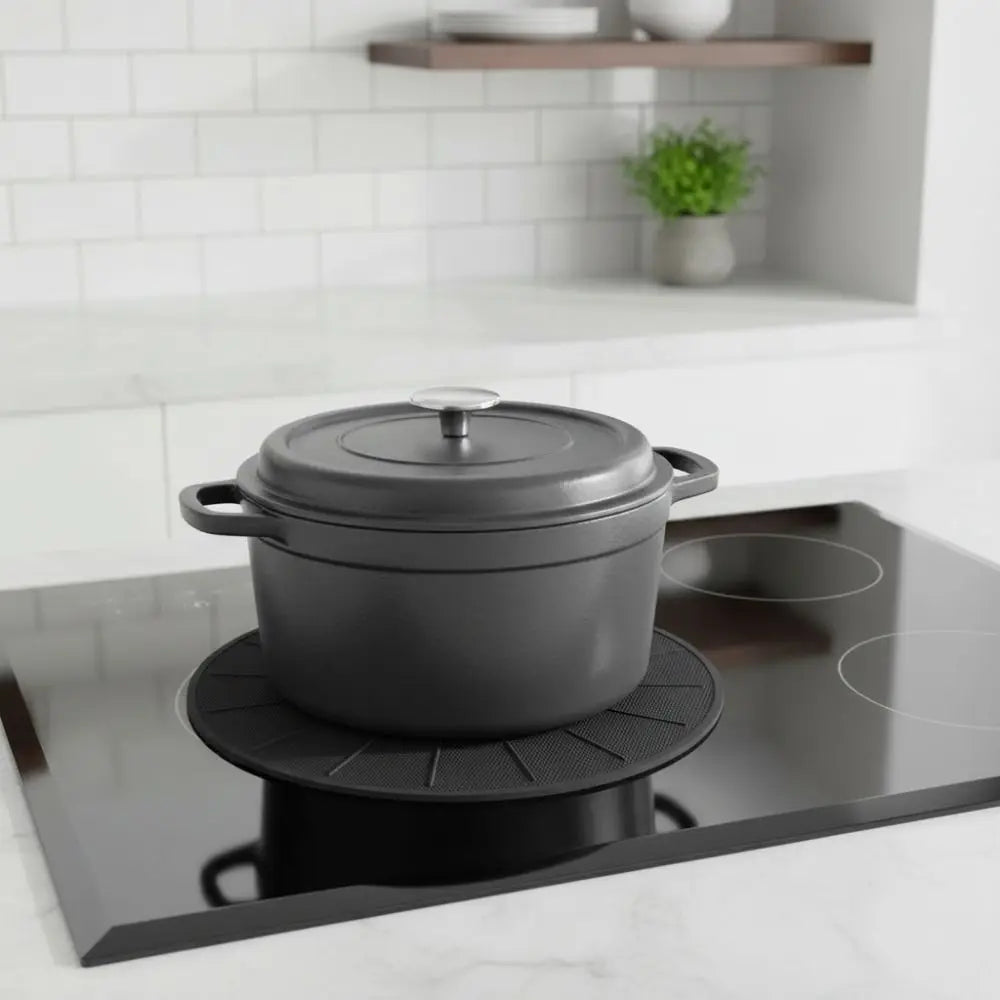 Round Silicone Induction Cooktop Mat – Scratch & Heat Resistant