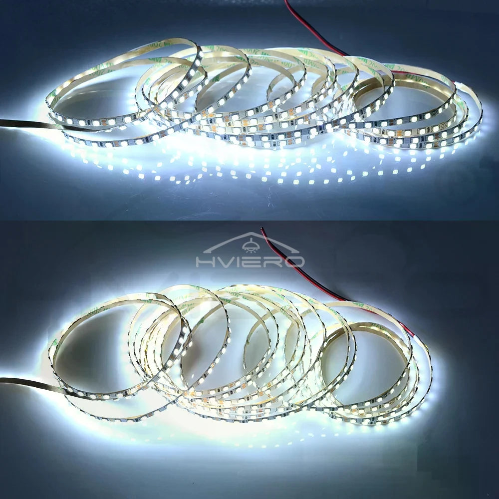 5M 600-LED SMD 2835 Flexible Strip Light DC 12V | HVIERO