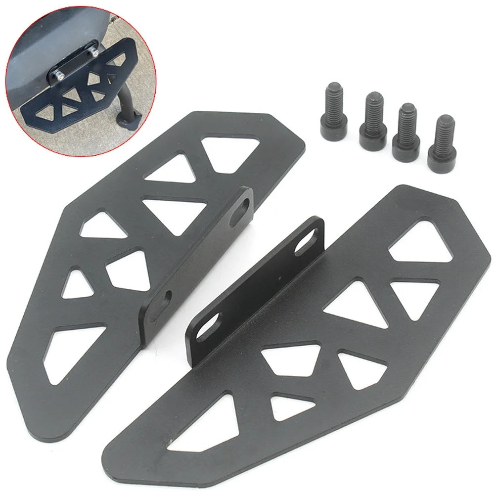 Black Steel Rear Pedal Pegs For Niu For G30 UQ U2 Electric Bike Foot Rest Accessories 19x7cm Oasis Select