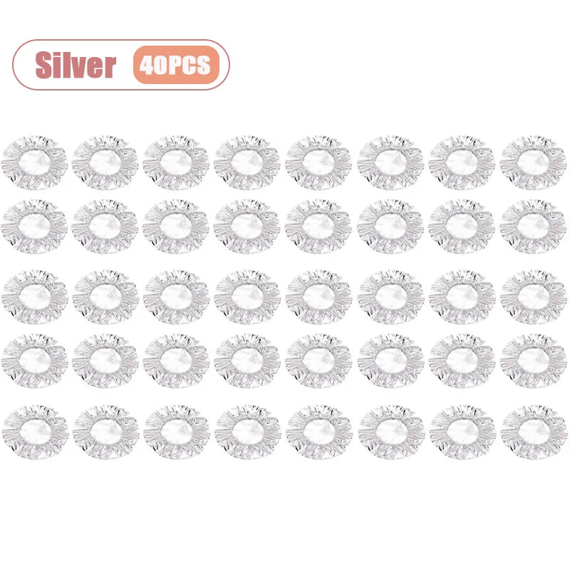 Disposable Food Warming Cover Aluminum Foil Insulation Sleeve for Plates Bowls Heat Preservation Table Mat Kitchen Freshness Oasis Select Silver-40PCS
