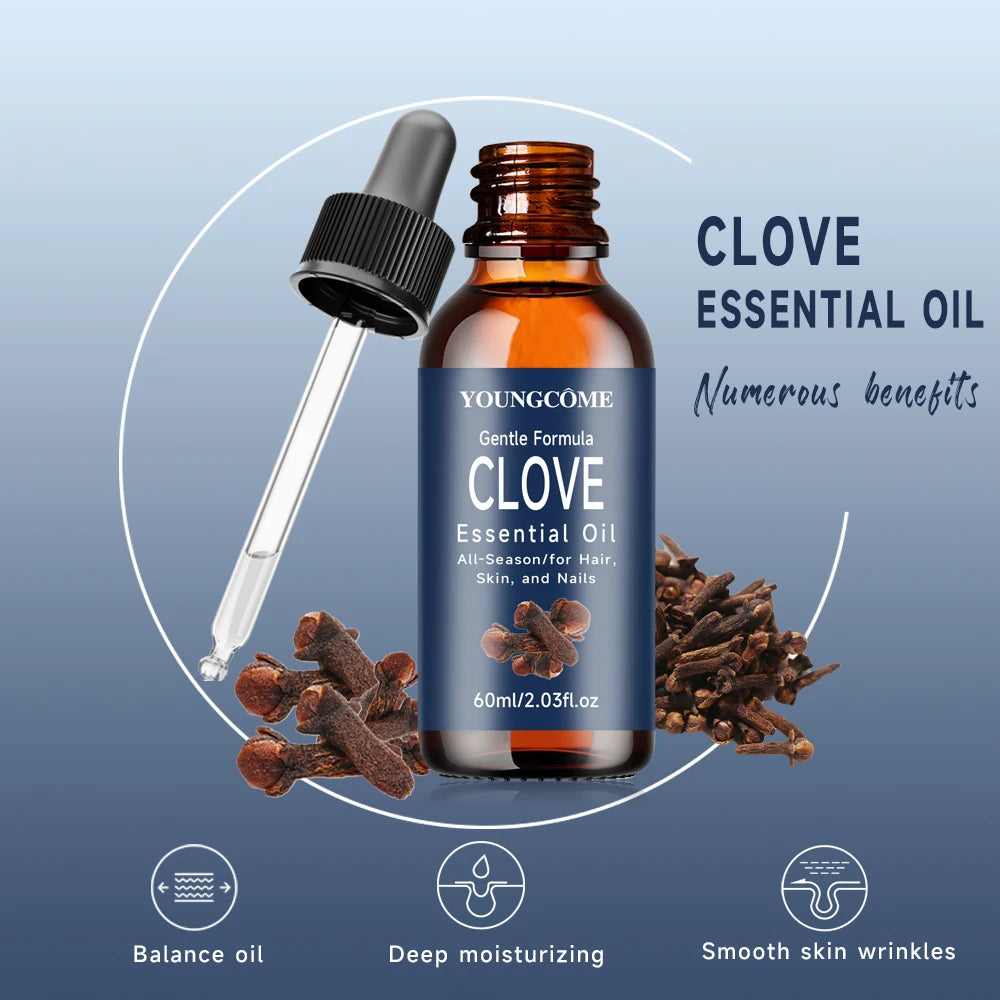 Clove Essential Oil Essential Bottle shine facial care Moisturizing Repair Anti-aging and Natural Organic Aromas Essential Oil Oasis Select