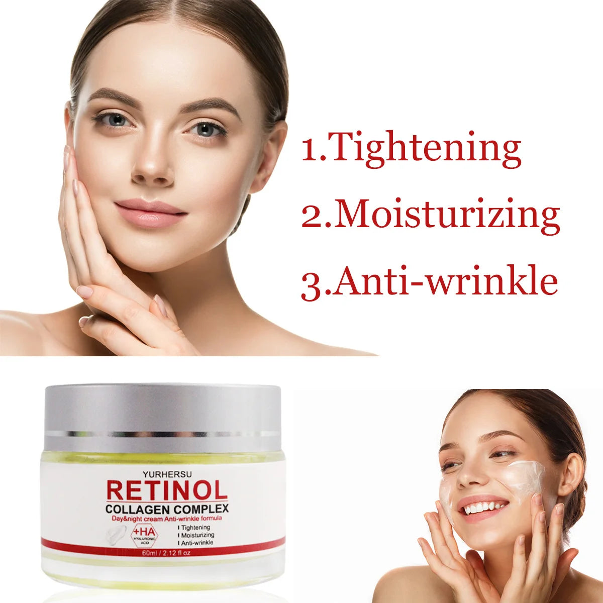 YURHERSU Retinol Face Cream – Firming, Anti-Aging & Hydration Retinol Face Cream Oasis Select