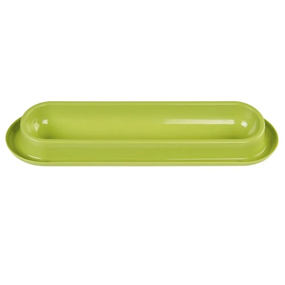 Extra Long Tilted Pet Bowl – Anti-Slip, Large Capacity Cat & Dog