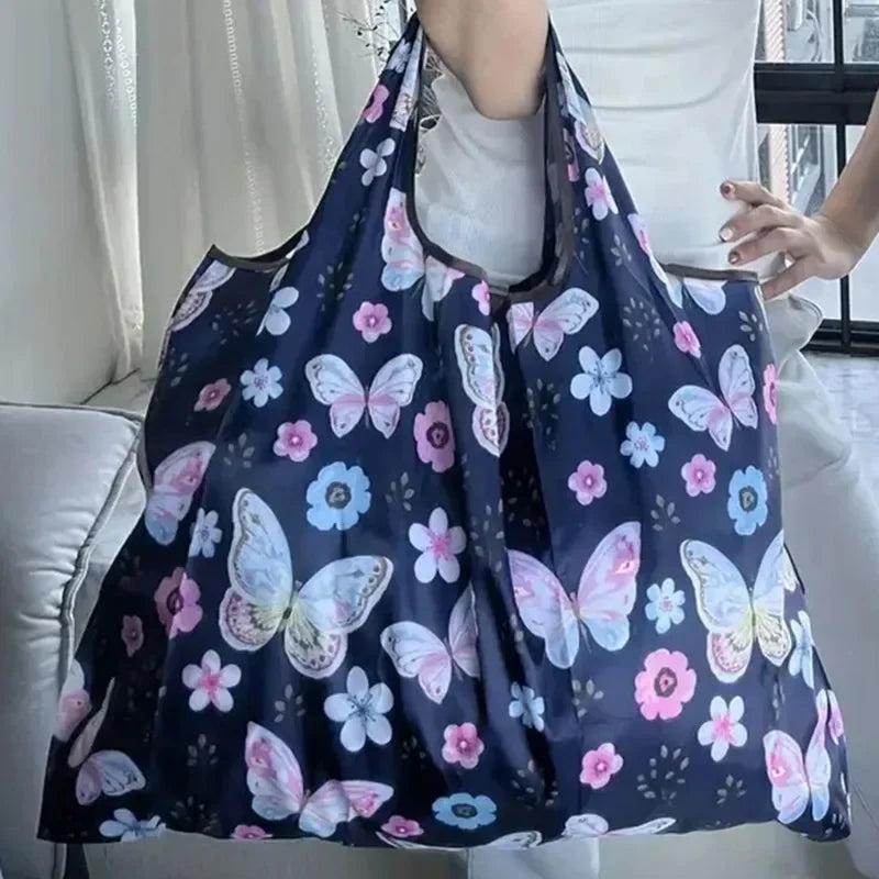 Tote Bag Large Capacity Tote Bag Satchel Lightweight Shopping Bag Printed Pattern Outdoor Foldableable Satchel Camping Travel Oasis Select