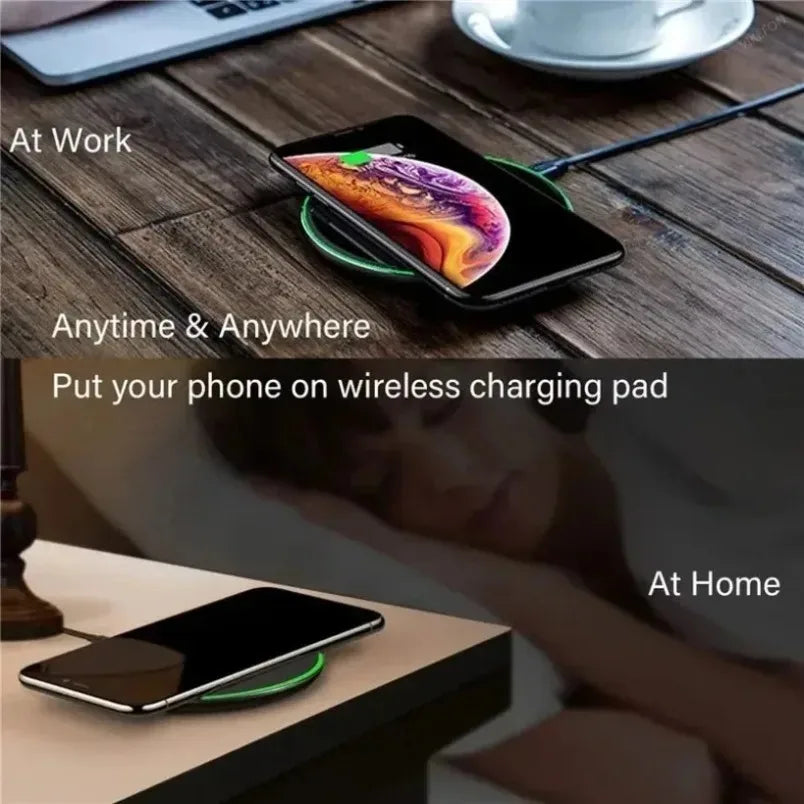For iPhone 12 13 14 15 16 Pro XS Max 15W Fast Wireless Charging Station For Samsung Xiaomi Huawei Wireless Charger Pad Oasis Select