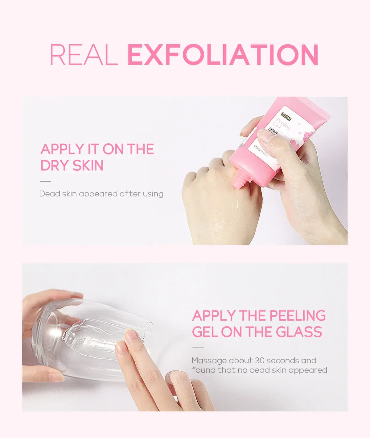 Sakura Gentle Exfoliating Gel Face & Body Scrub Deep Clean Pores Blackhead Remover Smooth Brightening Skin 60g Oasis Select