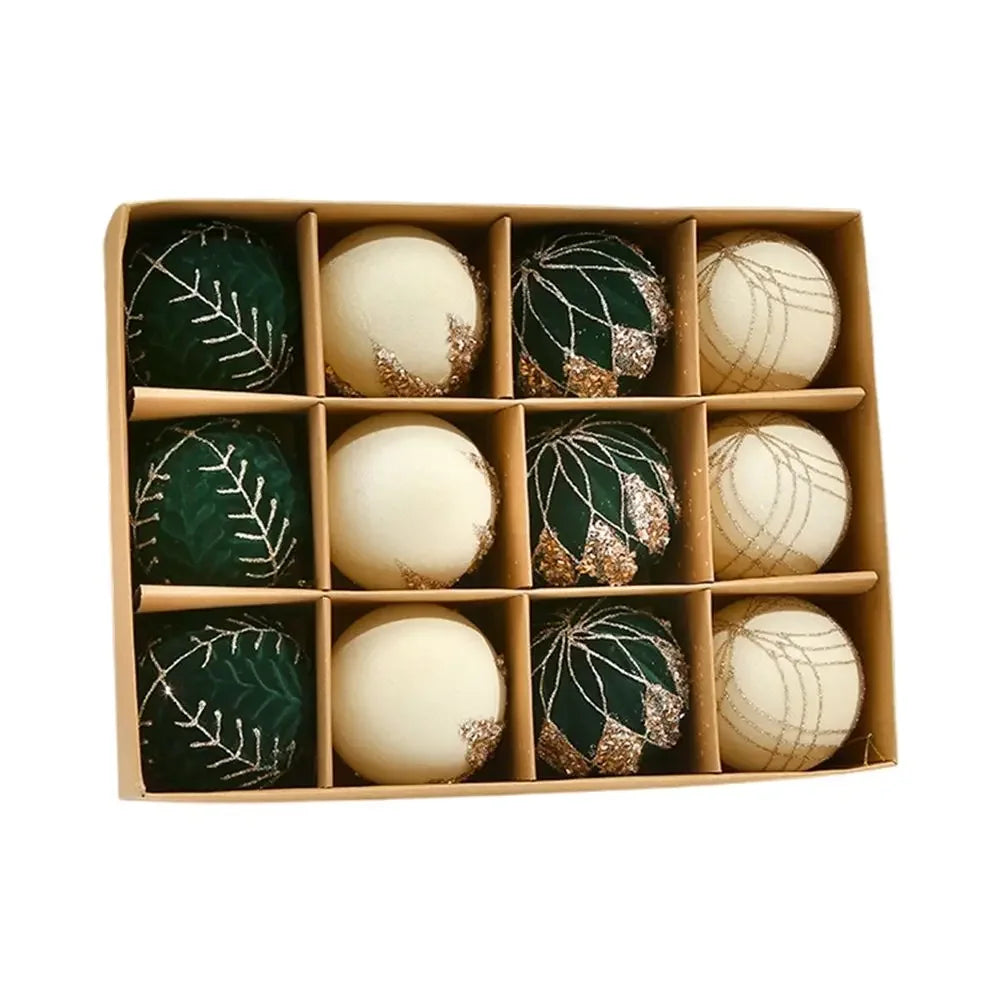 Holiday Decoration Velvet Christmas Ornaments Cozy Atmosphere Ornaments Quality Holiday Ornaments Soft Flocked Texture Oasis Select