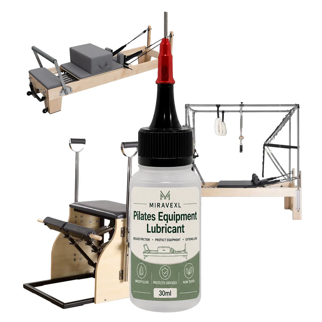 Pilates Equipment Lubricant with Precision Brush, 30 ml Non-Toxic Reformer Rail Oil for SmoothGlide and Friction Reduction Care Oasis Select