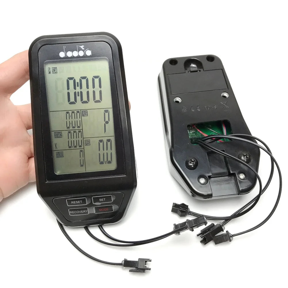 Black Exercise Bike Computer Display Screen Speed Heart Rate Calorie Timer For Home Gym Fitness Equipment Replacement Part Oasis Select