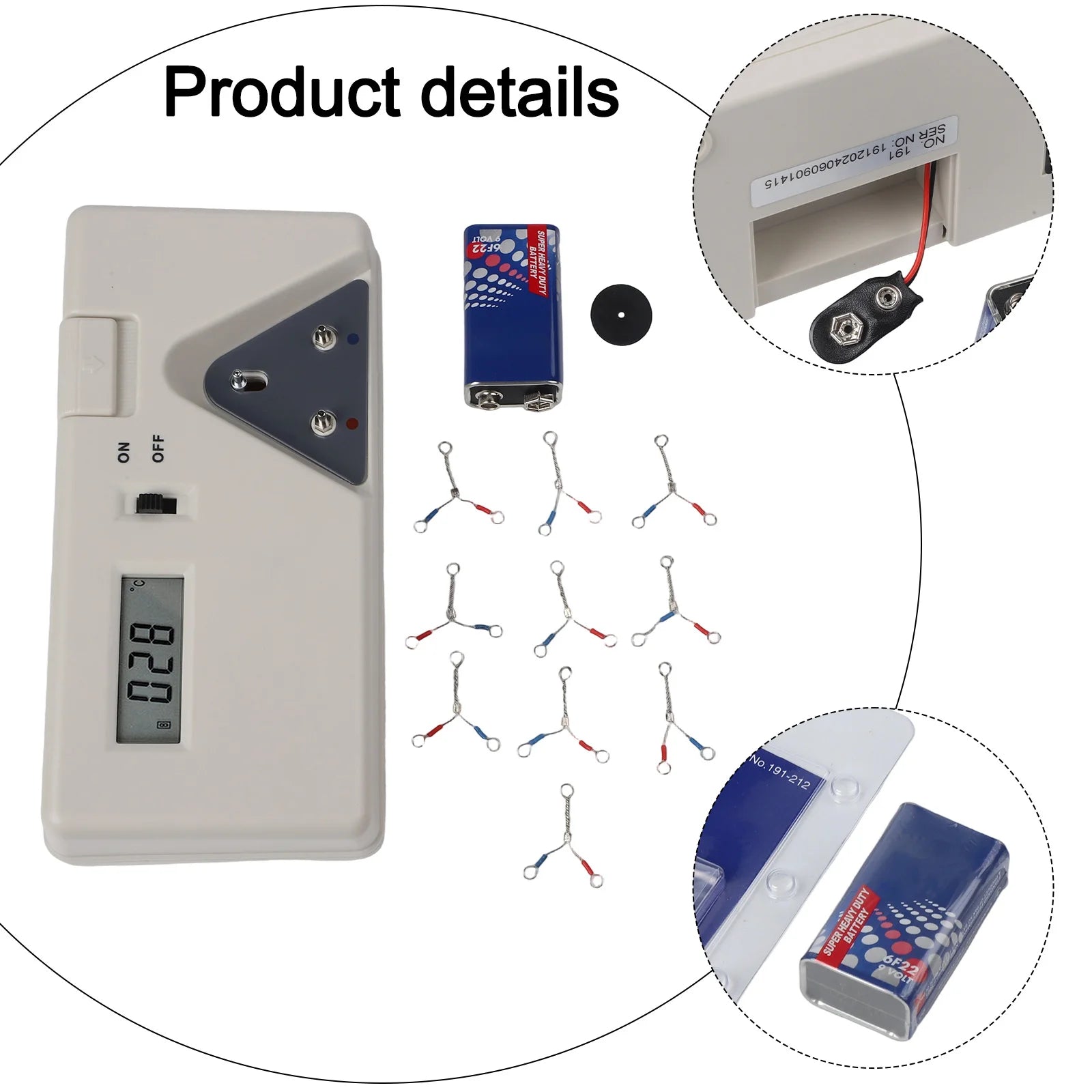 191 Soldering Iron Tip Tester Iron Tip Temperature Meter Display 0℃~600℃ Electric Soldering Iron Tip Oasis Select