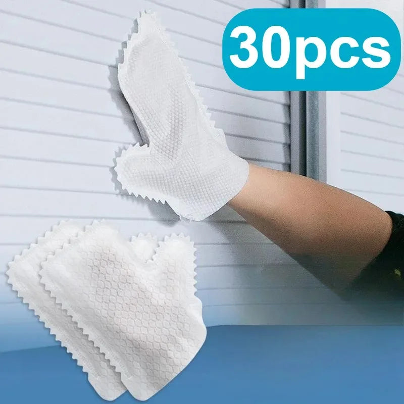 Reusable Non-Woven Fish Scale Cleaning Gloves – 10/20/30 Pack Cleaning Gloves Oasis Select 30pcs