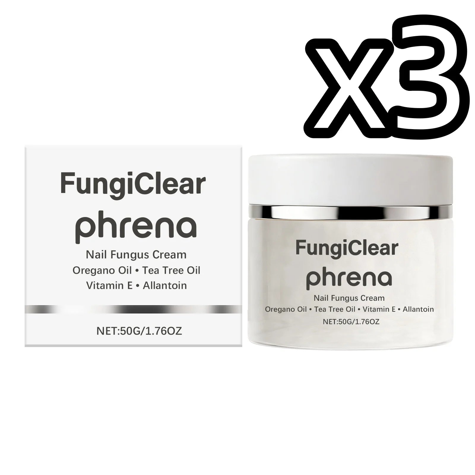 Plant Extract Nail Care Cream – Repair, Nourish & Fungus Defense Nail Treatment Cream Oasis Select 50g Boxed x 3
