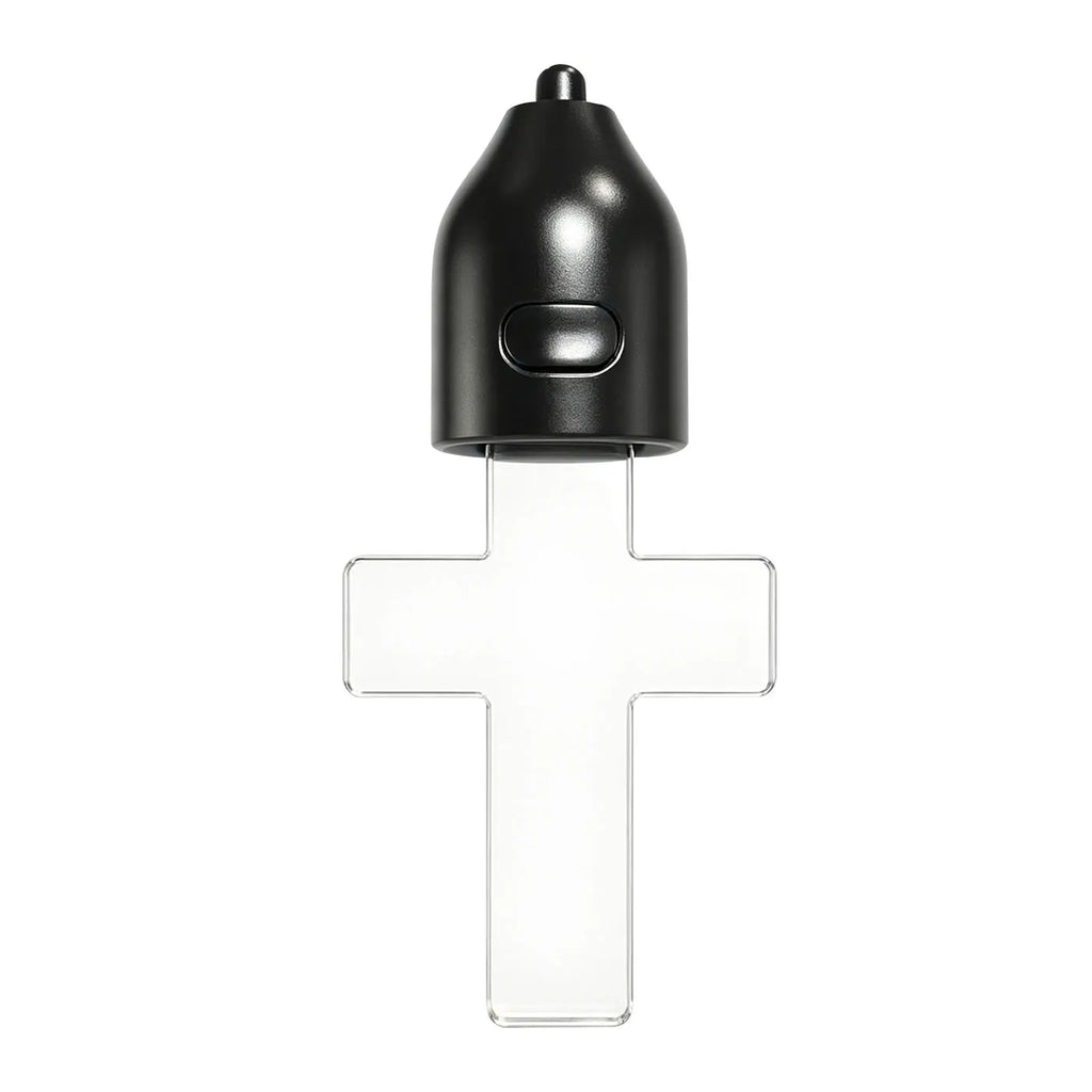 Crystal Cross Car Mirror Pendant LED Ambient Night Light