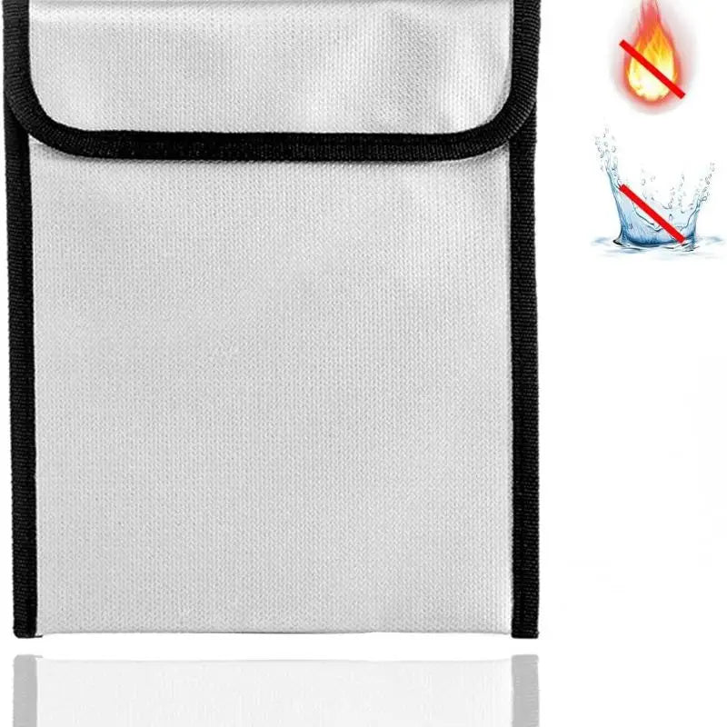 Waterproof Fireproof Document Bag Heat Resistant Large Capacity Safe Pouch for Valuables Cash Travel Emergency Home Use Oasis Select
