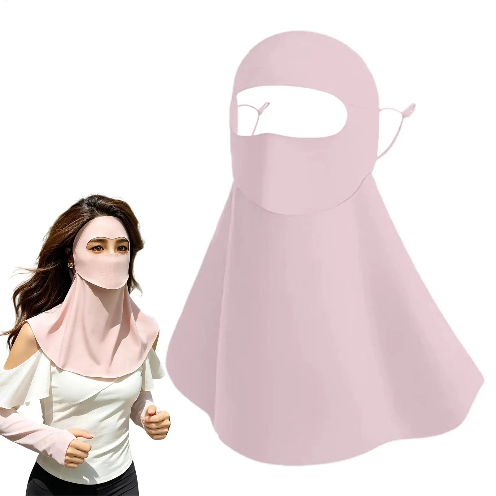 Sunscreen Full Face Mask Summer Neck Face Mask UV Protection Breathable Sun Protection Masks Veils Outdoor Sport Face Cover Oasis Select