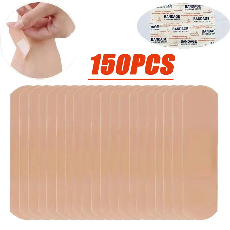 50/300PCS Band-Aids Waterproof Breathable Cushion Adhesive Plaster Wound Hemostasis Sticker Band First Aid Bandage Medical Gauze Oasis Select 150PCS