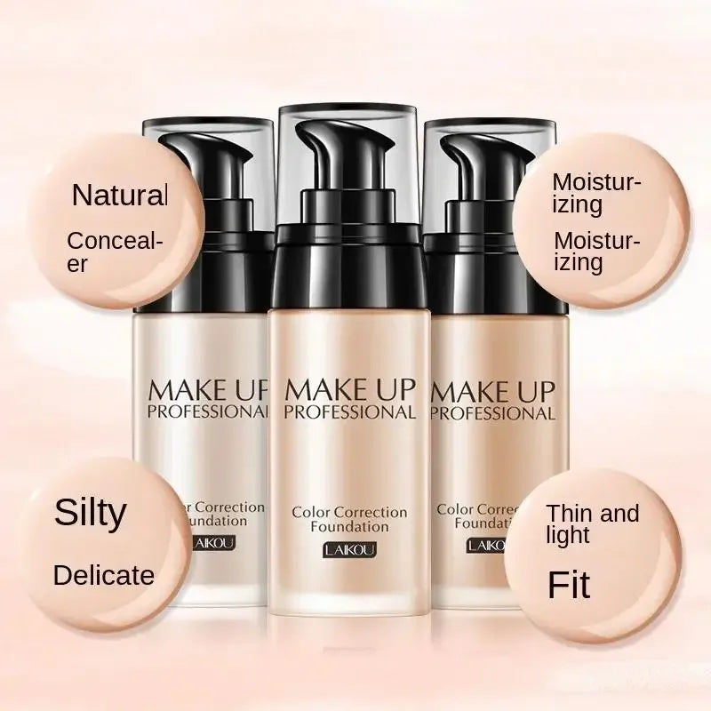 Long Lasting Oil Control Liquid Foundation Waterproof Brightening Concealer Natural Finish Moisturizing Professional Makeup Oasis Select