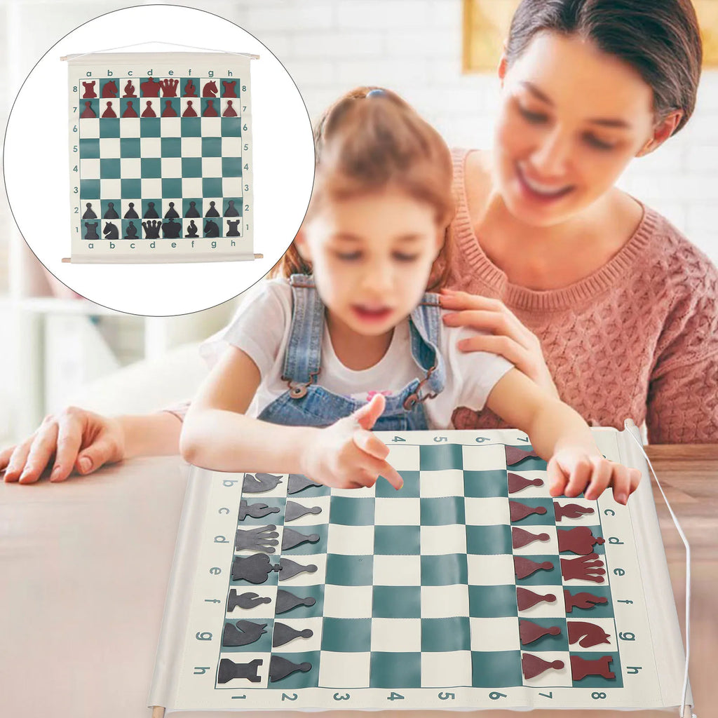 Chess Teaching Demonstration Board Chess Demonstration Board Set Foldable Easy To Use Educational Portable for School for Home Oasis Select