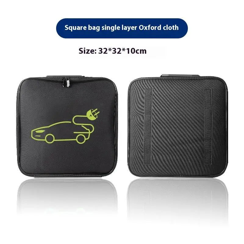 Electric Car Battery Jumper Cable Plugs Bag Waterproof EV Car Charging Cable Sockets Storage Organizer For Charging Cables Cords Oasis Select A2