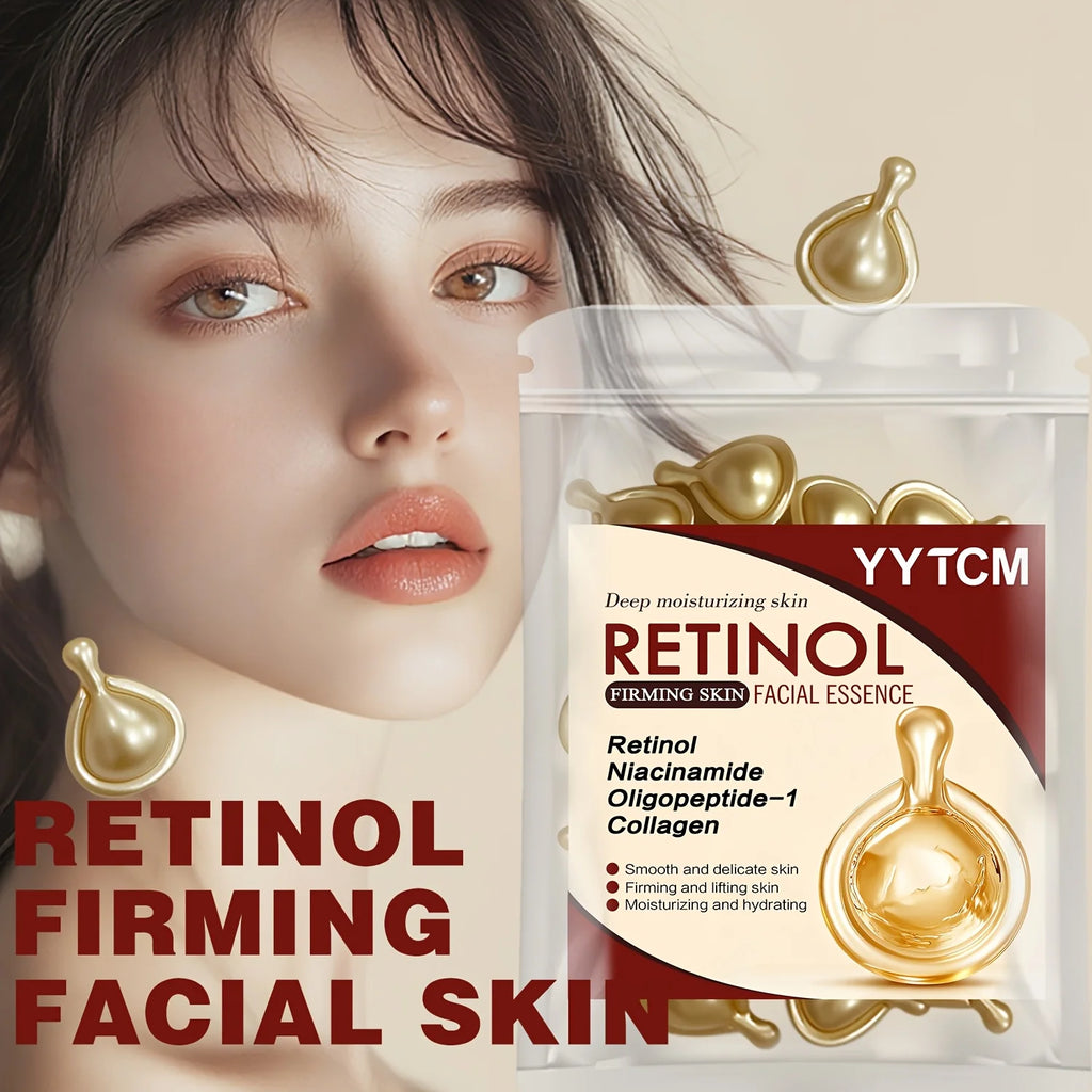 Retinol Face Serum Capsules – Collagen & Niacinamide | 30pk Face Serum Capsules Oasis Select