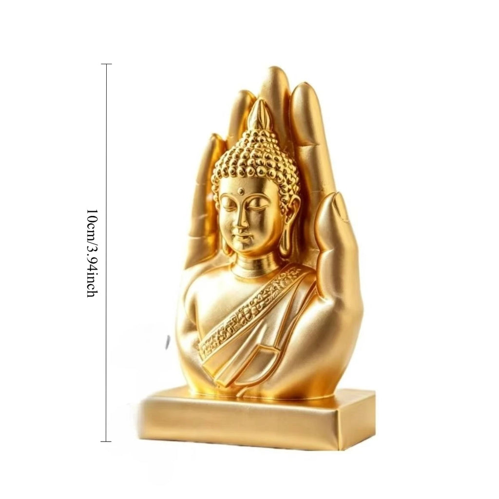 Palm Buddha Statue Zen Style 3D Printing Handheld Shakyamuni Figurine Ornament Meditation Home Yoga Rooms Office Spiritual Decor Oasis Select Buddha s hand 3