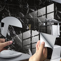 Imitation marble tiles are pasted with thickened film and decorated with crystal texture Sticker wall decor Oasis Select DLS031 30x15cm-4pcs