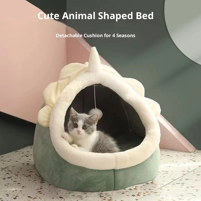 Pet Mat Removable and Washable Cat Nest Dog Kennel Four Seasons Universal Rabbit Nest Warm Cat Nest Sleeping Cat House Toy Oasis Select