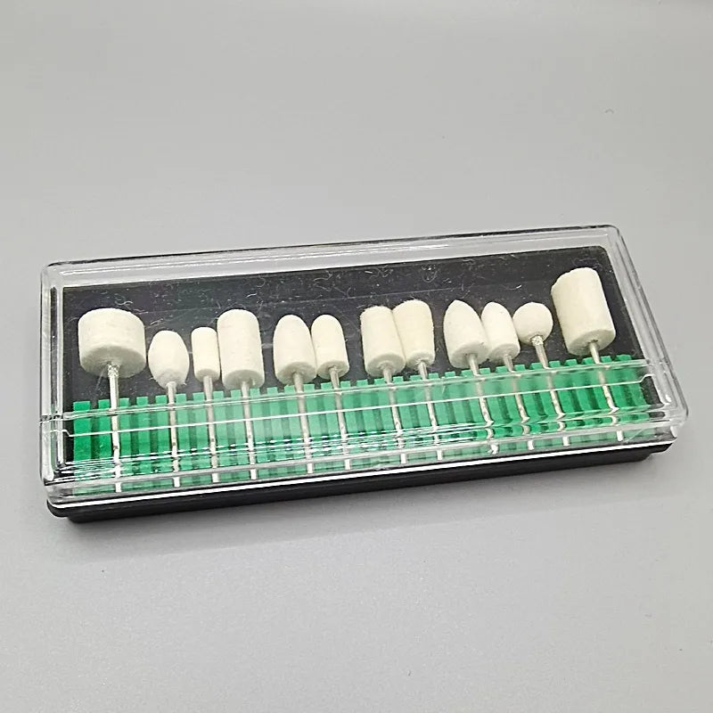 12pcs Rotary Polishing Burr Set Multi Shape Shank Buffing Heads For Metal Jewelry Fine Finishing Mini Rotary Grinder Matching Oasis Select