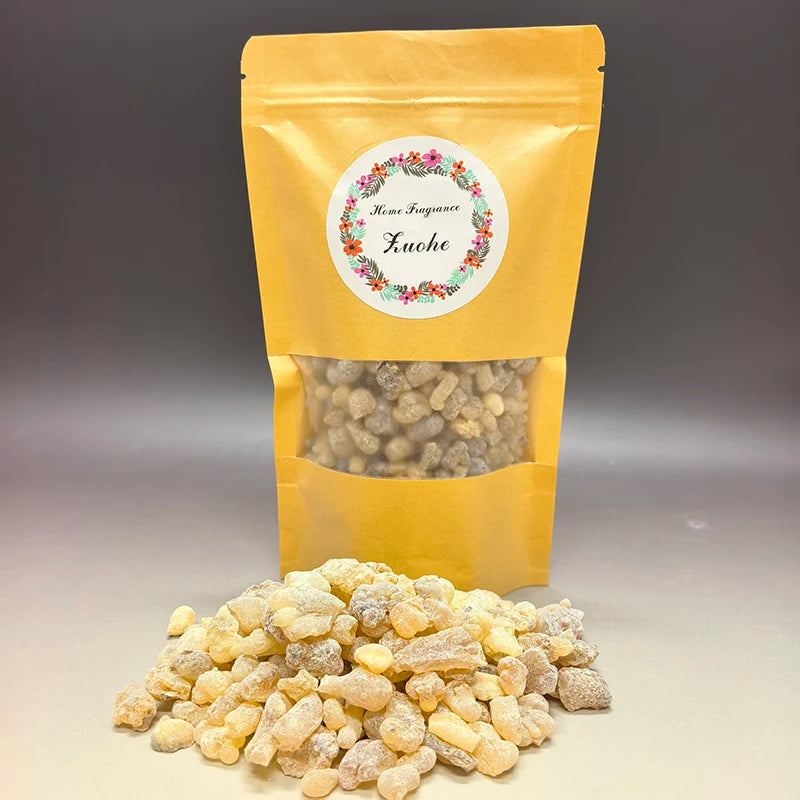 100-500g High-Quality Frankincense Resin,Packed in A High-Sealing Kraft Bag,Church Incense,Air Purifying,Psychological Relaxatio Oasis Select frankincense 200g