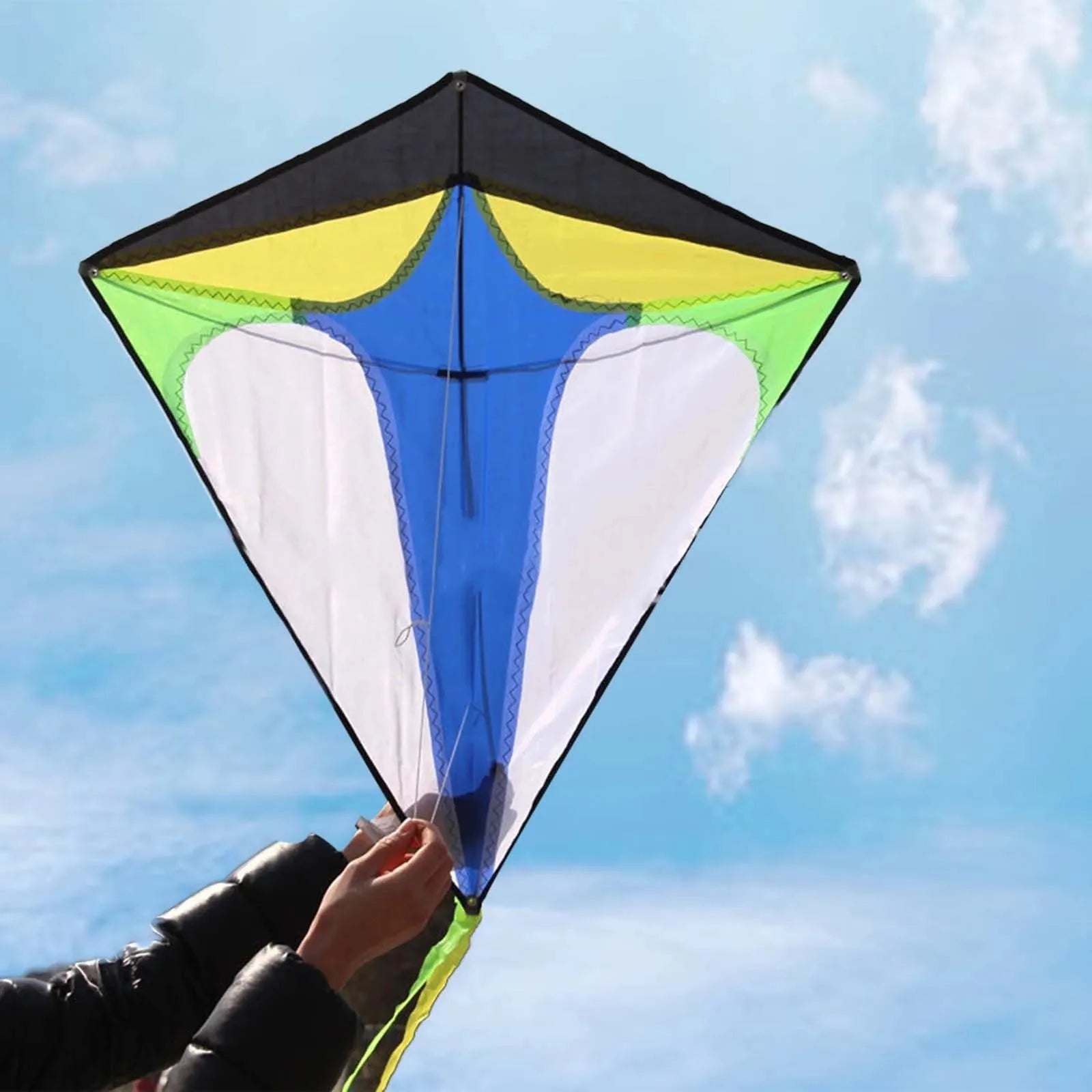 Kids Diamond Kite with Long Tail – Easy Fly Stunt Kite Kids Stunt Kite Oasis Select