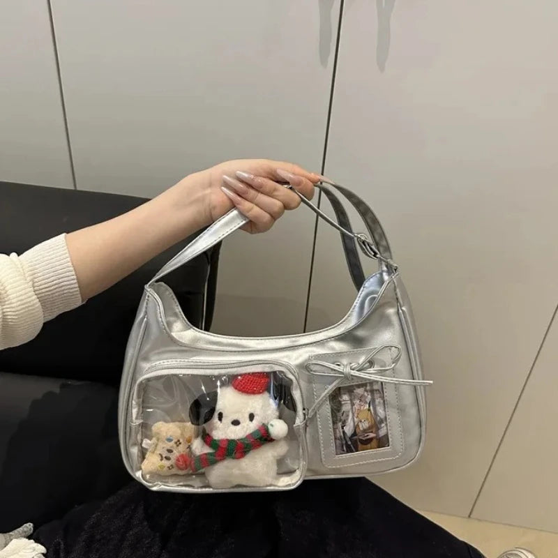 Korean Instagram Cartoon Doll Pain Bag Female High Beauty Design Sense Single Shoulder Cross Shoulder Backpack Oasis Select