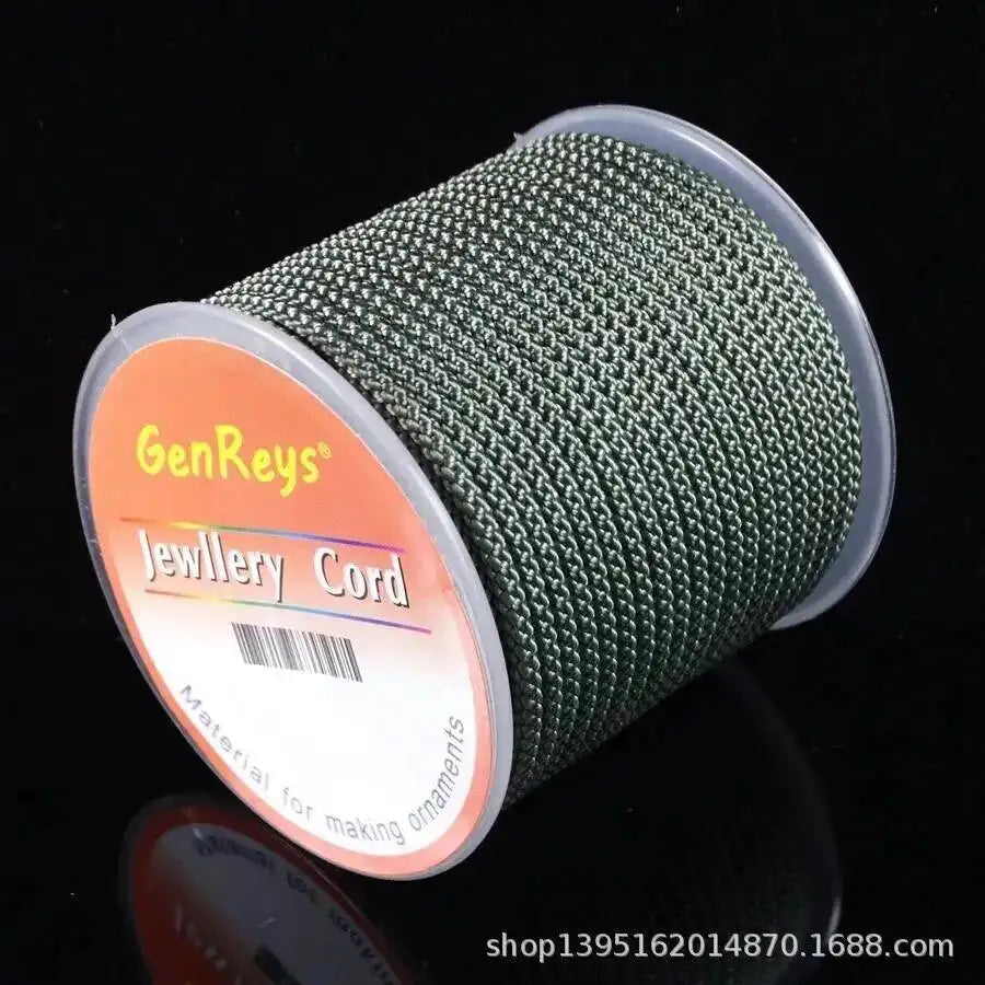 2.3mm 10meter Jewelry Thread DIY Bracelet Rope Thread Woven Rope Morandi Strands Line Woven Yarn Oasis Select Glaucum 10m 2.3mm