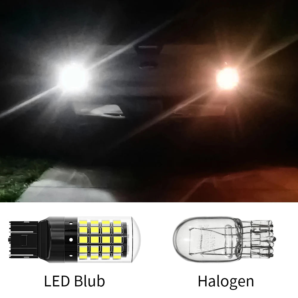 ASLENT 2-Pack 54-SMD LED Bulbs | Turn Signal Brake Reverse 12V Automotive LED Bulb Oasis Select