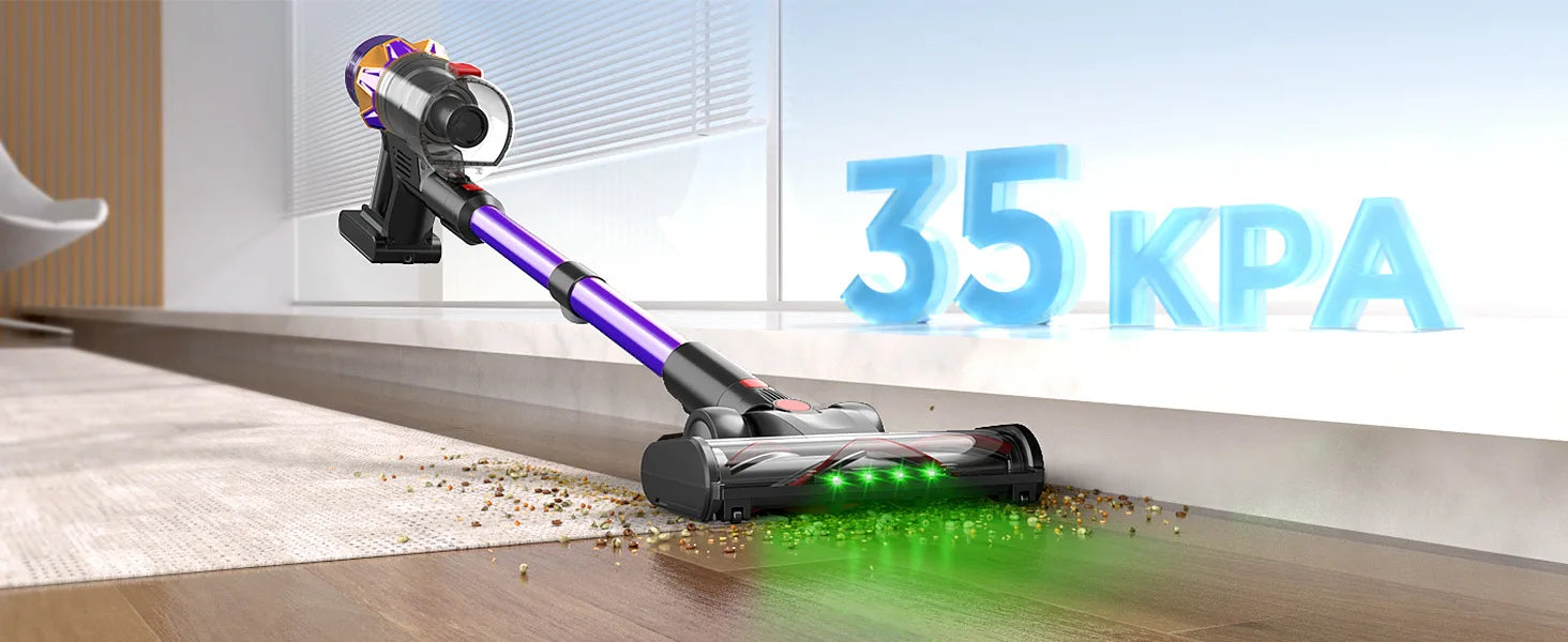 GUOHE 550W Cordless Vacuum & Mop | HEPA Pet Hair Cleaner