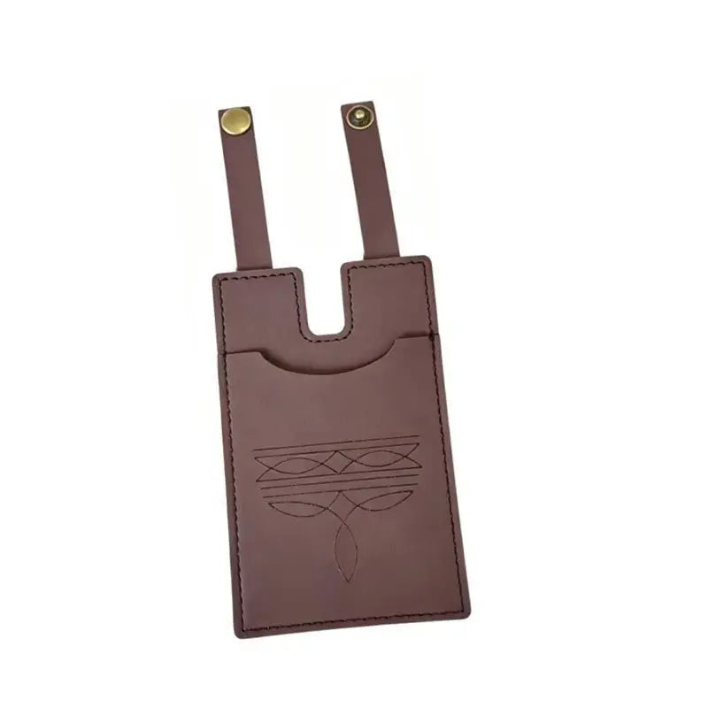 PU Leather Luggage Tags Embossed Design Sturdy Snap Closure Perfect For Travel Suitcase ID Holder Multiple Color Options Oasis Select B