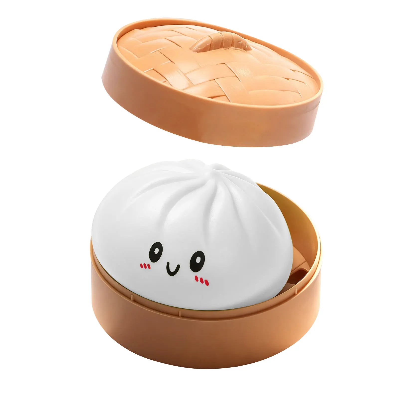 Colorful Dumpling Slow Rebound Soft Pinch Decompression Kawaii Squeeze Office Desk Decor Home Office Desktop Ornaments Oasis Select 01 White