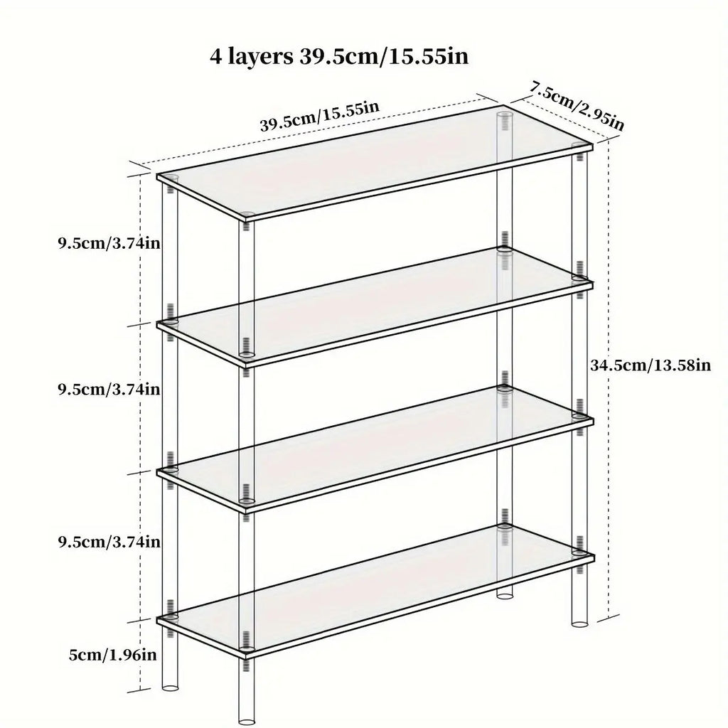 Clear Acrylic Display Stand Riser Rack – Figures, Perfume & Cupcake
