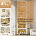 Multi-functional Simple Folding Storage Cabinet Plastic Multi-layer