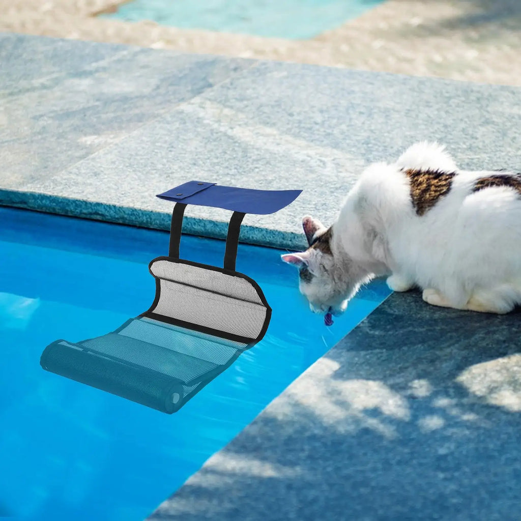 Animal Saving Escape Ramp Foldable Oxford Fabric Escape Ramp Blue Critter Escape Ramp Space Saving Animal Saver for Ponds Spas Oasis Select
