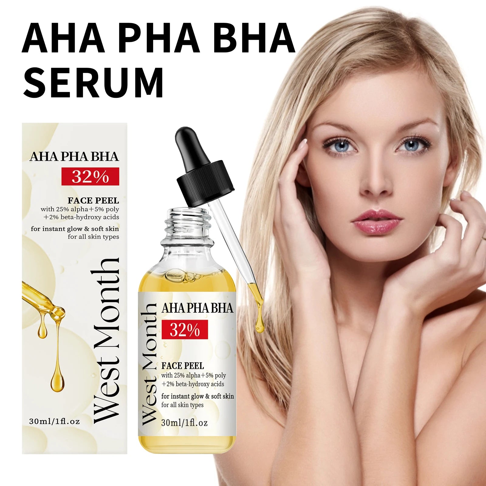 Anti Wrinkle Face Serum Shrinking Pores Nourishing Brightening Fade Fine Lines Firming Lifting Smoothing Facial Skin Care 30ml Oasis Select