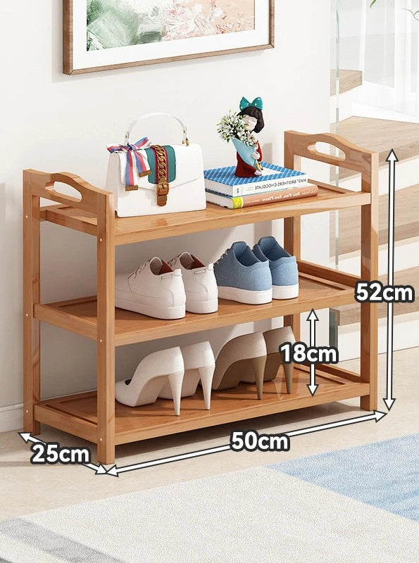 Simple household floor standing shoe rack, multi-layer space saving dormitory storage, economical small shoe cabinet Oasis Select Three layers 50cm