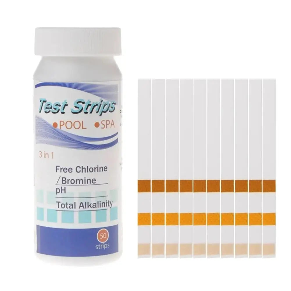50pcs Chlorine PH Test Strips SPA Swimming Pool Water Tester Paper Residual Chlorine PH Value Alkalinity Hardness Test Strip Oasis Select